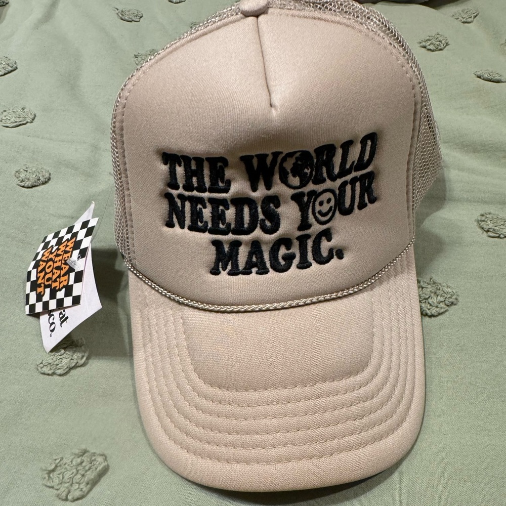 Dressed in LALA trucker hat